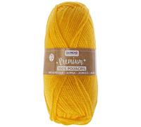 Glorex Lana Premium in 100% Acrilico, Facile da Lavorare, Versatile, Calda, Morbida, Non graffia, 50 g, Circa 140 m, Giallo, unità