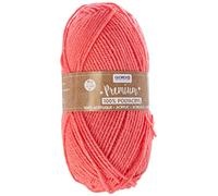 Glorex GmbH Lana di Alta qualità in 100% Acrilico, Facile da Usare, Versatile, Calda, Morbida, AntiGraffio, 50 g, Circa 140 m, Salmone, unità