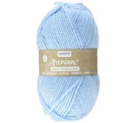 Glorex Filato Lana 100% Acrilico – Facile da usare, Morbido, Antigraffio – 50 g (circa 140 m) Azzurro