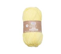Glorex 5 1004 01 - Cotone 100% cotone, versatile per lavori a maglia, uncinetto e artigianato, ottima qualità, morbido e lavabile, 50 g, ca. 170 m, giallo