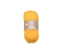 Glorex 5 1004 03 - Cotone 100% cotone, versatile per lavori a maglia, uncinetto e artigianato, ottima qualità, morbido e lavabile, 50 g, ca. 170 m, giallo sole