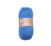 Glorex 5 1004 09 - Cotone 100% cotone, versatile per lavori a maglia, uncinetto e artigianato, ottima qualità, morbido e lavabile, 50 g, ca. 170 m, blu