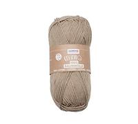 Glorex 5 1004 14 - Cotone 100% cotone, versatile per lavori a maglia, uncinetto e artigianato, ottima qualità, morbido e lavabile, 50 g, ca. 170 m, beige