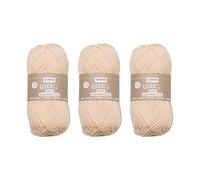 Glorex 5 1004 Set di 3 100% Cotone, 50 g ciascuno, Versatili, Morbidi e Lavabili, Colore Salmon