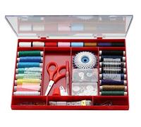 GLOREX 5 2001 48 - Kit da cucito, kit da 196 pezzi con forbici, metro, filo per cucire, bottoni, ditale, aghi, infilatore, fermi per reggiseno e spille di sicurezza