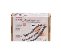 Glorex 5100900 - Set di macramè per Creare 3 Portachiavi Personalizzati