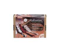 Glorex 5100902 - Set di macramè per Creare 3 ciondoli autocostruiti in Stile Boho