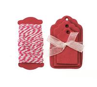 Glorex 6 1222 655 Fogli di Etichette, Rosso, 8.5 x 12 x 0.5 cm