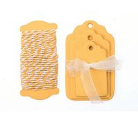 Glorex 6 1222 656 Etichette di Carta, Giallo, 8.5 x 12 x 0.5 cm