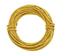 GLOREX 6 1280 231 - Filo di Carta, 2 mm, Lunghezza 10 m, Giallo, per Creare e Legare composizioni Floreali e corone di Fiori