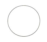 GLOREX 6 1294 230 - Anello in metallo per il crafting con diametro di circa 40 cm, rivestito in nero, per acchiappasogni, macramè, decorazioni murali e floricoltura