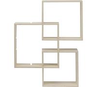 Glorex 6 1320 304-Cornice di Design in Legno di Forma Quadrata, 3 Pezzi in 3 Diverse Misure, Circa 30 x 30 x 10 cm, 27 x 27 x 10 cm e 24 x 24 x 10 cm, Wood-Coloured, Various sizes