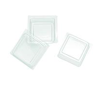 Glorex 6 1600 432 SoapFix - Stampi Quadrati per versare Sapone, 3 Pezzi da Circa 8,2 x 8,2 cm in plastica
