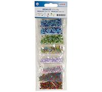 Glorex 6 1630 166 - Rocailles Mix colorato, bel mix di perline in diversi colori, 40 g, 8 colori confezionati singolarmente, per la creazione di gioielli, aracniole e altri accessori