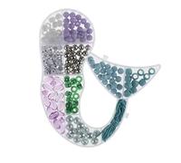 GLOREX 6 1630 332 - Set di Perline per Gioielli, 265 Pezzi in Blu e Verde, Adatto per Creare Gioielli, Braccialetti, collane, Accessori e Decorazioni