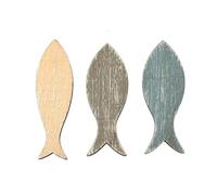 Glorex 6 1860 188 - Pesci in legno, 24 pezzi, 6,8 x 2,3 x 0,5 cm