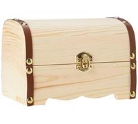 Glorex 6 2003 280-Scrigno in Legno di Pino, Grande Circa 18 x 13 x 12,5 cm, Miscela FSC, Scrigno Naturale per dipingere, incollare e Decorare, Wood-Coloured
