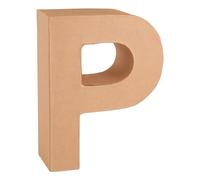 GLOREX Lettera P in Cartone, Naturale