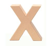 GLOREX Lettera X di Cartone, Naturale