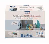 GLOREX 6 2101 511 - Resina per colata di Cristalli, Circa 300 g incl. catalizzatore, Trasparente, miscelabile, per la creazione di Gioielli, per lavori di Artigianato Creativo