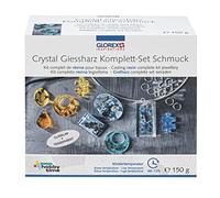GLOREX 6 2101 520 - Set Completo di Resina per colata di Cristallo per la Produzione di Gioielli individuali in Resina, in Diversi Colori e Forme, un'idea Regalo Creativa
