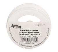 Glorex 6 2210 108 - Filo di Nylon su Bobina, 0,25 mm x 100 m, Portata Circa 3,6 kg, per Gioielli e mobili, da Appendere