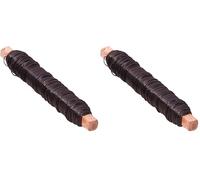 Glorex 6 2220 057 - Filo per avvolgimento, 0,65 mm, 100 g, Colore: Nero (Confezione da 2)