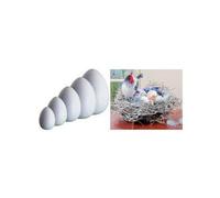 Glorex 6 2250 120 Uova Deko, Arte SOFF, Bianco, 34 x 26 x 11 cm