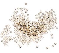 GLOREX 6 3709 018 - Perline a crimpare in argento, 3 mm grandi, circa 1000 pezzi, per la creazione di gioielli