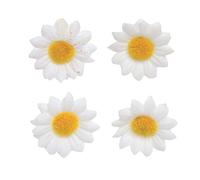 Glorex 6 3803 594 - Fiori di margherite, bianco D=20 mm/18 pezzi