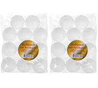 GLOREX 6 3803 635G - Palline di polistirolo, bianche, diametro circa 7 cm, confezione sfusa con 11 palline, per decorazioni e crafting versatile (Confezione da 2)