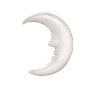 Glorex 6 3803 755 Luna di polistirolo, Bianco, 9, 5 X 7, 5 cm