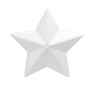 Glorex 6 3803 823 di polistirolo a Forma di Stella, di polistirolo, Bianco, 15 x 15 x 4 cm