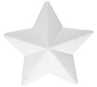 Glorex 6 3803 824 di polistirolo a Forma di Stella, di polistirolo, Bianco, 20 x 20 x 5 cm