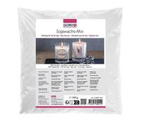 GLOREX 6 8603 401 - Miscela di cera di soia, 500 g, miscela di cera pronta all'uso, brucia in bianco caldo, buona qualità di combustione, punto di fusione 54°C, per realizzare candele