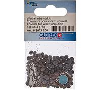 GLOREX 6 8613 206 Pastiglie coloranti di Cera 5 g Turchese, 5 unità