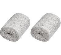 Glorex 6 9502 45 - Benda di Gesso Keratex, 8 cm x 3 m, Tessuto da Modellare Delicato sulla Pelle, per lavori di Artigianato e modellazione, per Maschere e Impronte di pancione (Confezione da 2)