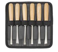 Glorex 847-Set di Utensili da Intaglio con 6 coltelli per intagliare, marcare, Modellare, Tagliare e raschiare Vari Tipi di Legno, Colore Naturale, Unknown, 6 3802 847