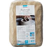 Glorex argilla da ceramica non chamottata, 5 kg, bianca, elastica e facile da lavorare, senza contenuto di chamotte, autoindurente all'aria e combusti