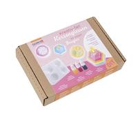 Glorex- Candle Making 107-Set di formatura Creativa, incl. Accessori per la Realizzazione di Mini Candele in Diversi Colori, per Bambini a Partire dagli 8 Anni di età, Multicolore, 1 Set, 6 8650 107