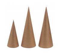 Glorex Coni in cartone, naturale, 10/18/26 cm