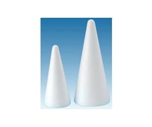 Glorex Coni in polistirolo, Bianco, 12 x 7 x 2 cm