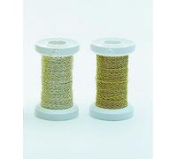 Glorex Effetto Filo Oro Colori 0,25 mm, 60 m in Ottone, Filo, Oro, 9.5 x 8.5 x 3 cm