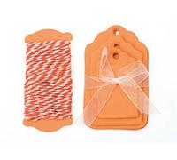 Glorex Etichette di Carta, Arancione, 8.5 x 12 x 0.5 cm