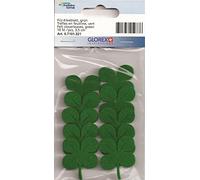 Glorex Quadrifoglio in Feltro, Fliz, Verde, 3,5 cm, 10 unità