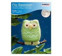 Glorex Filz 62905916 - Set Creativo, Scoiattolo, Gufo Verde, 9 x 8