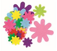 Glorex Fiori, Feltro, Multicolore, 20 x 11,5 x 1 cm, 50 Pezzi