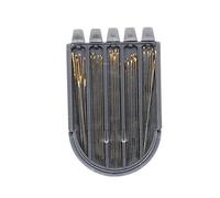 Glorex GmbH GLOREX 5 2002 10 Scatola di plastica, Set di Aghi per Cucire con 25 Pezzi Assortiti in 5 Misure Diverse, Metal, Multicoloured, unknown