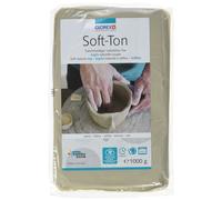 Glorex GmbH Soft TON Terracotta 1000 g indurente all Aria o al Calore Argilla