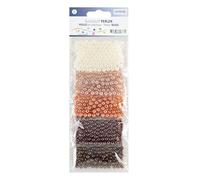 GLOREX Kit Perline, Marrone, 6mm